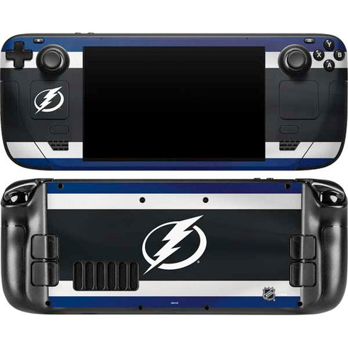 NHL Tampa Bay Lightning Alternate Jersey Steam Deck Handheld Gaming Computer OLED Skin