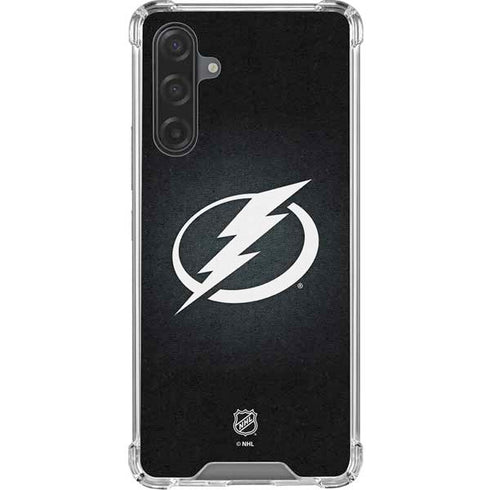 NHL Tampa Bay Lightning Black Background Galaxy A17 Clear Case