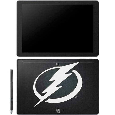 NHL Tampa Bay Lightning Black Background Galaxy Book 12in Skin