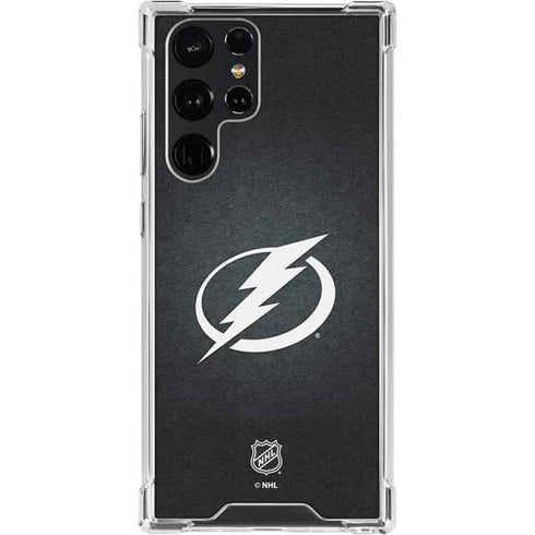 NHL Tampa Bay Lightning Black Background Galaxy S23 Ultra Clear Case