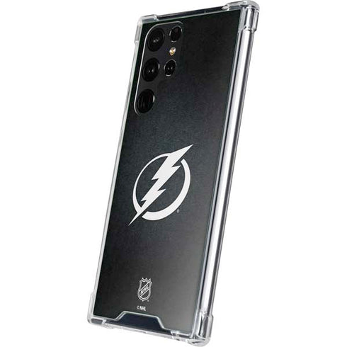 NHL Tampa Bay Lightning Black Background Galaxy S23 Ultra Clear Case
