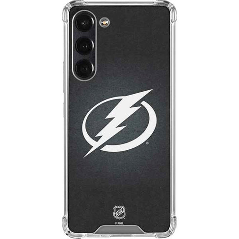 NHL Tampa Bay Lightning Black Background Galaxy S24 FE Clear Case