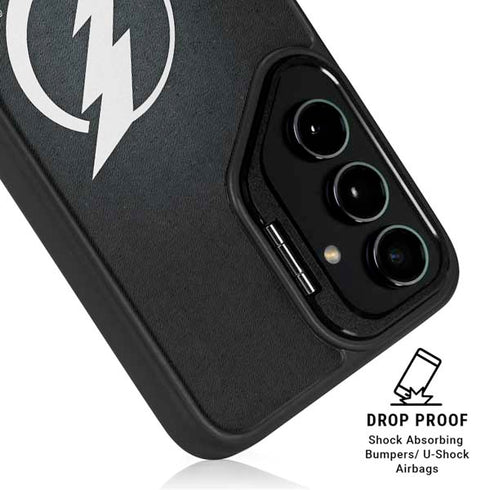 NHL Tampa Bay Lightning Black Background Galaxy S24 FE Kickstand Case
