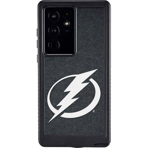NHL Tampa Bay Lightning Black Background Galaxy S24 Ultra Waterproof Case