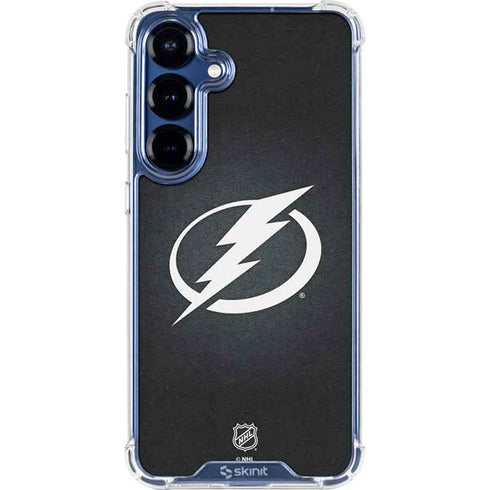 NHL Tampa Bay Lightning Black Background Galaxy S25 Plus Clear Case