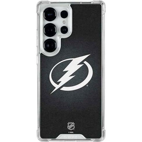 NHL Tampa Bay Lightning Black Background Galaxy S25 Ultra Clear Case