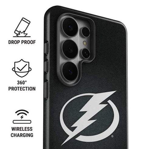 NHL Tampa Bay Lightning Black Background Galaxy S26 Ultra Impact Case