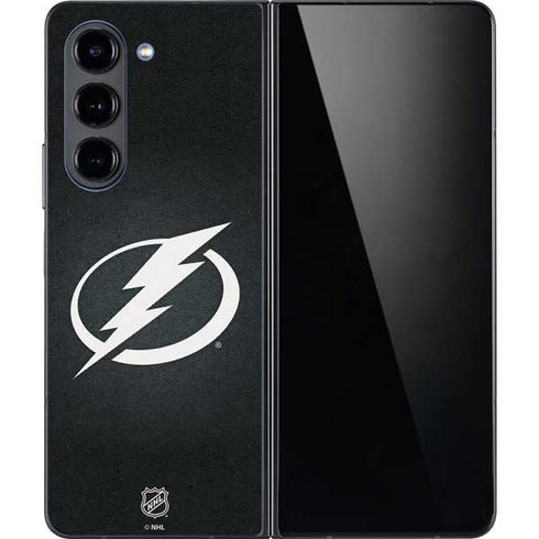 NHL Tampa Bay Lightning Black Background Galaxy Z Fold5 5G Skin
