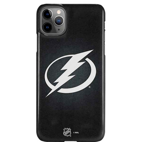 NHL Tampa Bay Lightning Black Background iPhone Cases