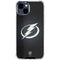 NHL Tampa Bay Lightning Black Background iPhone 15 Clear Case