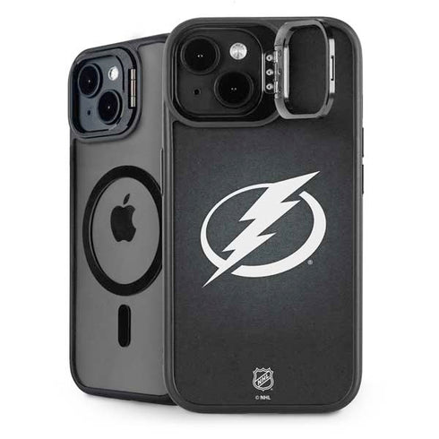 NHL Tampa Bay Lightning Black Background iPhone 15 Kickstand Case