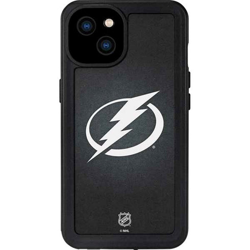 NHL Tampa Bay Lightning Black Background iPhone 15 Plus Waterproof Case