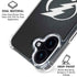 NHL Tampa Bay Lightning Black Background iPhone 16 Clear Case