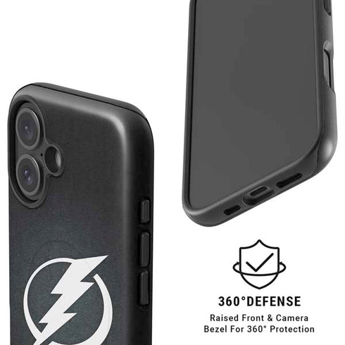 NHL Tampa Bay Lightning Black Background iPhone 16 Magsafe Impact Case