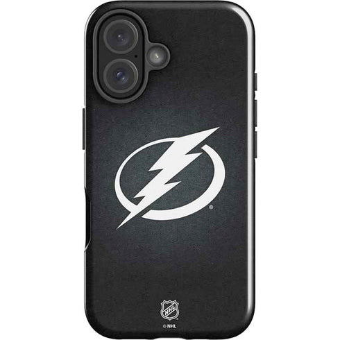 NHL Tampa Bay Lightning Black Background iPhone 16 Plus Impact Case