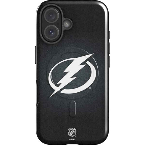 NHL Tampa Bay Lightning Black Background iPhone 16 Plus Magsafe Impact Case
