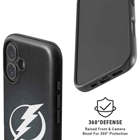 NHL Tampa Bay Lightning Black Background iPhone 16 Plus Magsafe Impact Case