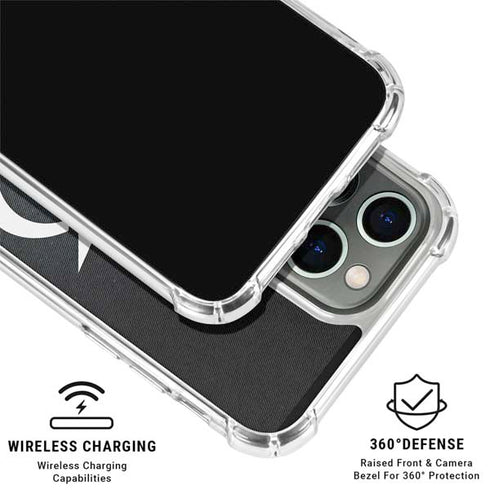NHL Tampa Bay Lightning Black Background iPhone 16 Pro Clear Case