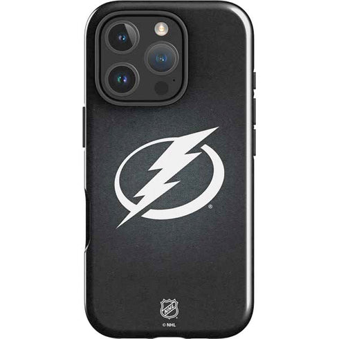 NHL Tampa Bay Lightning Black Background iPhone 16 Pro Impact Case