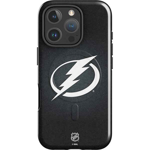 NHL Tampa Bay Lightning Black Background iPhone 16 Pro Magsafe Impact Case