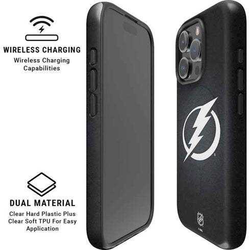 NHL Tampa Bay Lightning Black Background iPhone 16 Pro Magsafe Impact Case