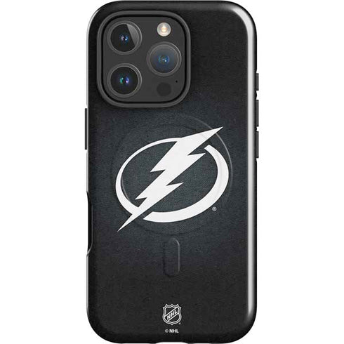 NHL Tampa Bay Lightning Black Background iPhone 16 Pro Max Magsafe Impact Case