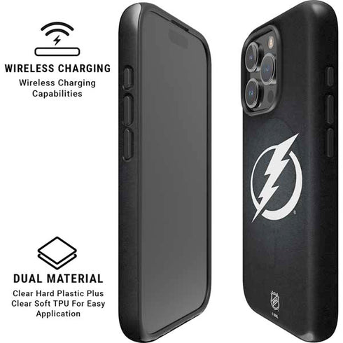 NHL Tampa Bay Lightning Black Background iPhone 16 Pro Max Magsafe Impact Case