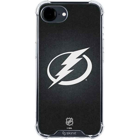 NHL Tampa Bay Lightning Black Background iPhone 16e Clear Case