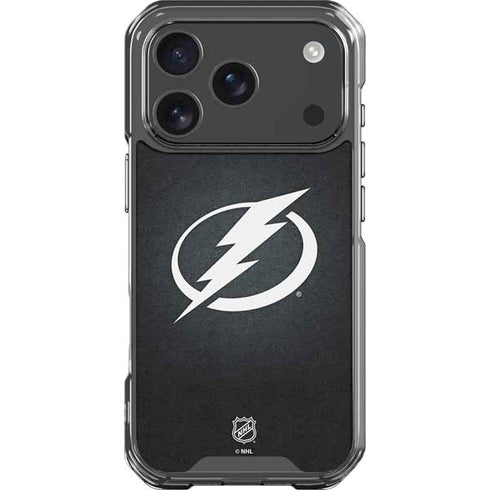 NHL Tampa Bay Lightning Black Background iPhone 18 Pro Clear Case