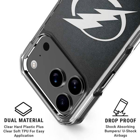 NHL Tampa Bay Lightning Black Background iPhone 18 Pro Clear Case
