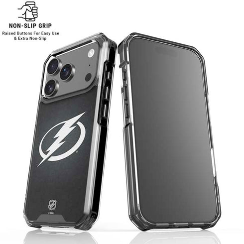 NHL Tampa Bay Lightning Black Background iPhone 18 Pro Clear Case