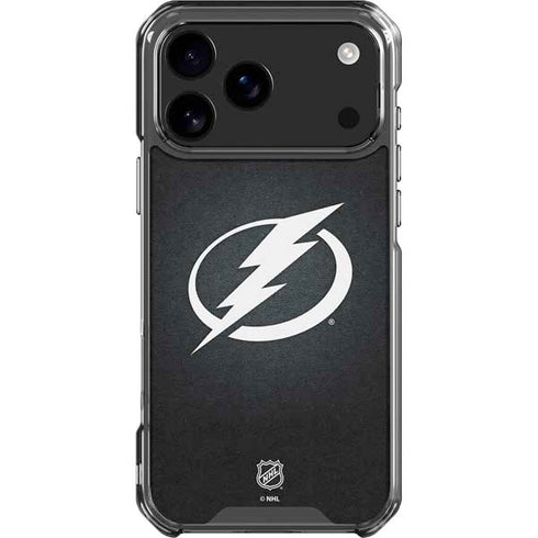 NHL Tampa Bay Lightning Black Background iPhone 18 Pro Max Clear Case