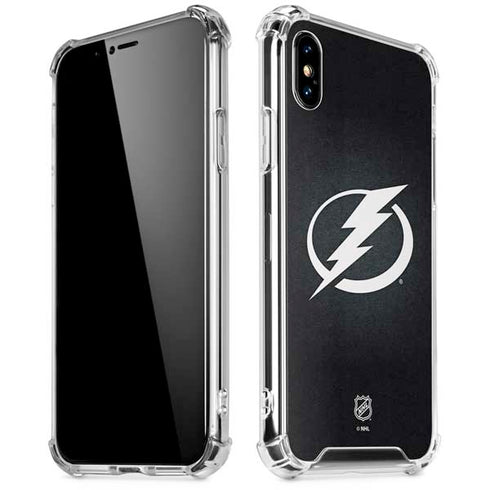 NHL Tampa Bay Lightning Black Background iPhone X/XS Clear Case