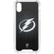 NHL Tampa Bay Lightning Black Background iPhone XS Clear Case