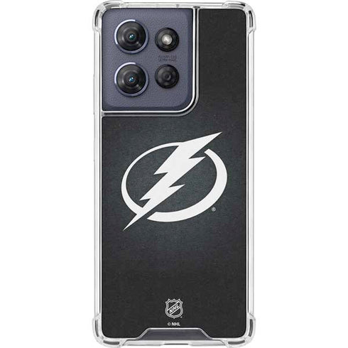 NHL Tampa Bay Lightning Black Background Moto G Play 5G (2025) Clear Case