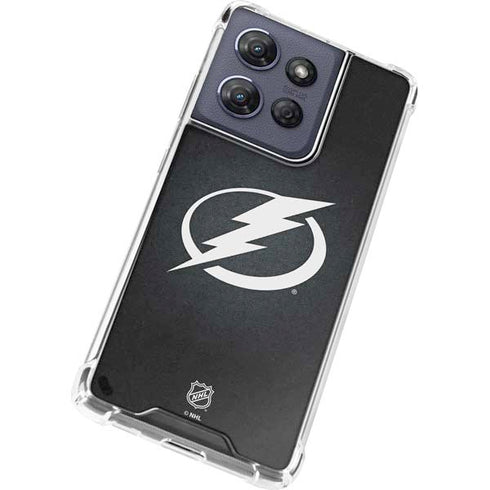 NHL Tampa Bay Lightning Black Background Moto G Power 5G (2025) Clear Case