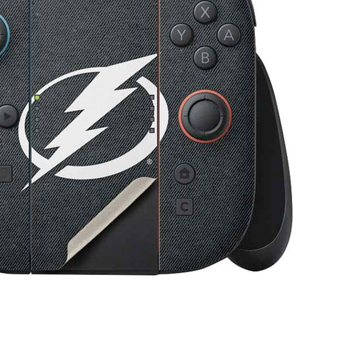 NHL Tampa Bay Lightning Black Background Nintendo Switch 2 (2025) Joy-Con Controller Skin