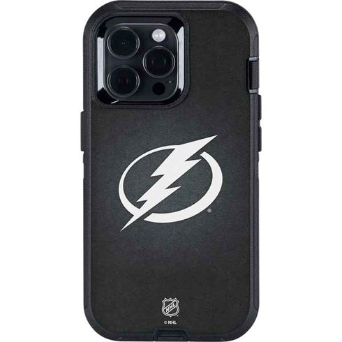 NHL Tampa Bay Lightning Black Background Otterbox Defender iPhone Skin