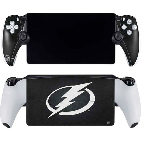 NHL Tampa Bay Lightning Black Background PlayStation Portal Remote Player Skin