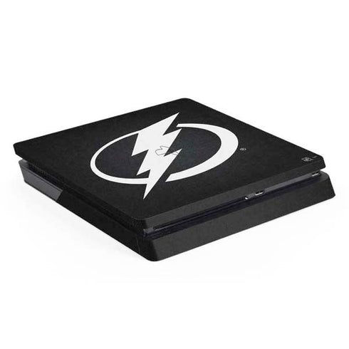 NHL Tampa Bay Lightning Black Background PS4 Slim Skin