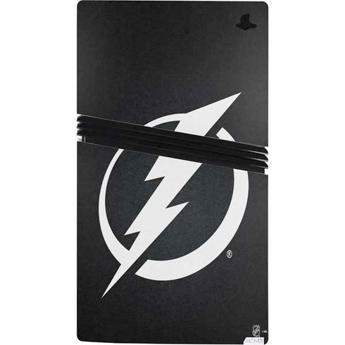 NHL Tampa Bay Lightning Black Background PS5 Pro Console Skin