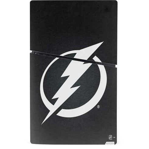 NHL Tampa Bay Lightning Black Background PS5 Slim Digital Edition Console Skin