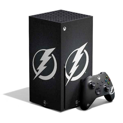 NHL Tampa Bay Lightning Black Background Xbox Series X Bundle Skin