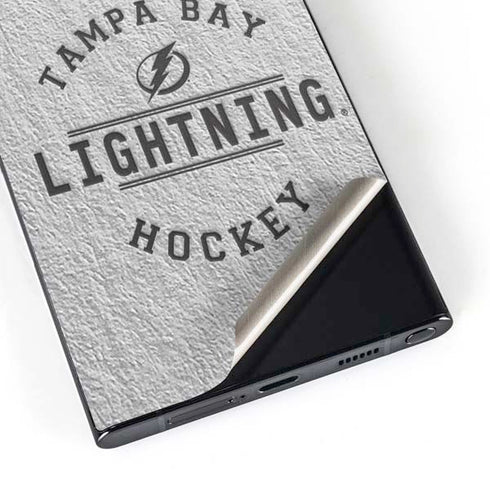 NHL Tampa Bay Lightning Black Text Galaxy S25 Ultra Skin