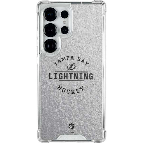 NHL Tampa Bay Lightning Black Text Galaxy S25 Ultra Clear Case
