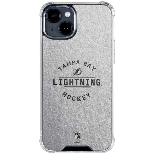 NHL Tampa Bay Lightning Black Text iPhone 15 Clear Case