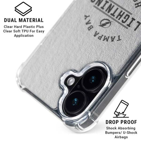 NHL Tampa Bay Lightning Black Text iPhone 16 MagSafe Case