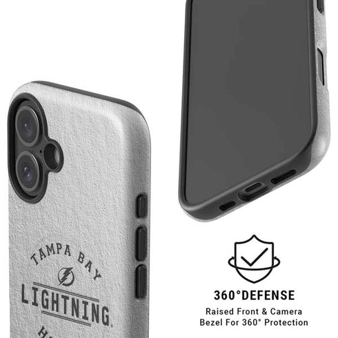 NHL Tampa Bay Lightning Black Text iPhone 16 Magsafe Impact Case