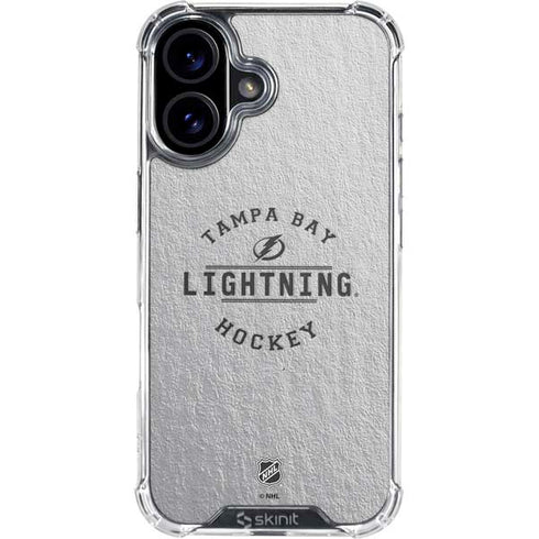 NHL Tampa Bay Lightning Black Text iPhone 16 Plus Clear Case
