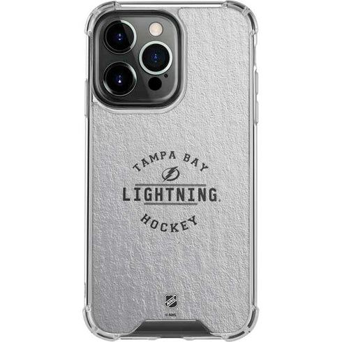 NHL Tampa Bay Lightning Black Text iPhone 16 Pro Clear Case